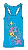Nickelodeon Spongebob Square Pants Junior Pajama Tank Top Dress - Aqua Blue
