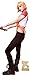 Xcoser The 5th Fifth Element Leeloo Suspender Flexiable Size in Orange Christmas Party Props 2014