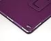 Bear Motion for iPad Air 2 - Genuine Leather Folio Case for iPad Air 2 with Built in Stand (Supports Smart Cover Function) (Purple)