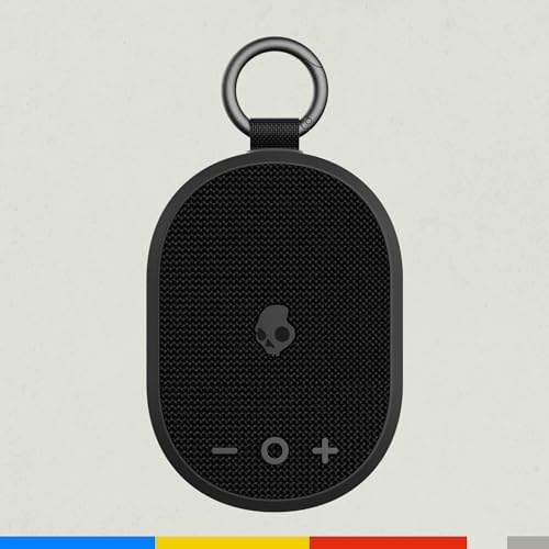 Kilo Cassa Wireless Bluetooth Portatile, Impermeabilità IPX7, 24 Ore di Autonomia, Stereo True Wireless con Cinghia Integrata per Viaggi e Uso all’Aperto - Black