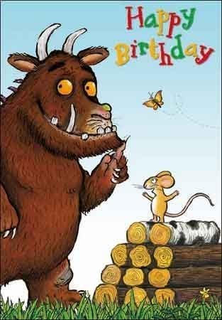 The Gruffalo &amp; Mouse Happy Birthday Card by Woodmansterne by Gruffalo Party