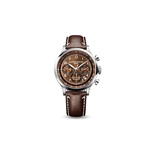 Baume & Mercier Men's BMMOA10043 Capeland Analog Display Swiss Automatic Brown Watch