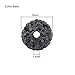 iCherry(TM) Disco Beads 10mm Shamballa Beads Pave Crystal Ball Bead for Jewelry Making (10MM, BLACK)
