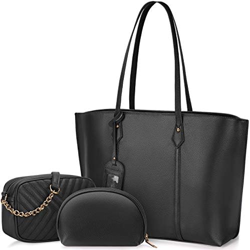NUBILY バッグ レディース トートバッグ ハンドバッグ 革 ショルダーバッグ 手提げバッグ レザー 女性用 カバン 財布 3点セット a4 通勤 旅行 ビジネス 誕生日プレゼント