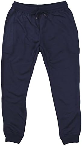 Men's Active Jogger Sweat Pants (Navy, Large)