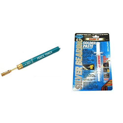 Soldering Welding Jewelry Butane Pencil Torch & Solder Bearing Wire Paste