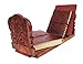 Artisans Of India Christmas Thanksgiving Gifts Hand Crafted Rosewood Expandable Folding Book or Cd Stand Rack Holder Shelf Stand