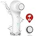 Electric Vibrating Sonic Facial and Body Cleansing Brush Face Brush Waterproof Skin Exfoliating Cleansing System for Deep Cleaning 4 Mode Settings with 2 Brush Heads