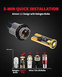 LASFIT 194 LED Bulb 6000K White, T10 168 2825 W5W