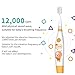 kids& Baby Toothbrush Electric Sonic Battery Powered With Smart Timer and Colorful LED, Baby &kids Electric Toothbrushes—Baby Sonic Toothbtush(BLUE) (Orange)