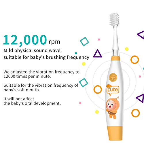 image for yuantongshun kids& Baby Toothbrush Electric Sonic Battery Powered With