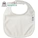 Bamboo Terry Drool Bibs. Waterproof 4-Piece Set For Baby by Wonderful Walrus. Natural - Simple - Classic. 2 Reversible, Ultra Soft & Absorbent Layers. In White for Ideal Unisex Gift or to Decorate.