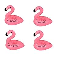 Boubron Pink Flamingo Inflatable Drink Holder (4 Pack)