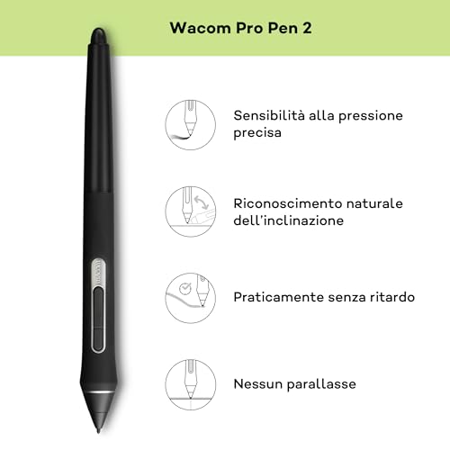 Wacom Cintiq 16 2.5K Pen Display with Wacom Pro Pen 2 | Graphics tablet (requires PC), natural paper and pen feel, HD sharpness and Japanese ergonomic design