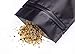 Mr.Bags 50 Smell Proof Bags - 4x6 Inches Matte Black Resealable Zip Lock Mylar Bags - Air Tight Storage - BPA Free FDA Approved