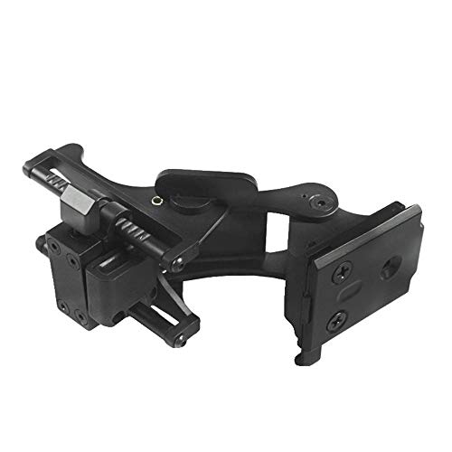 LIVIQILY Tactical Sports Helmets Mounting Bracket for Rhino NVG PVS-14/PVS-7 Night Vision Fast ACH PASGT MICH Helmets M88 (Black) - Thumbnail 2