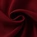 Aquazolax Party Decorations Door Curtain - Christmas Elegant W54 x L40 Inch Blackout Front Door Side Panels Window Treatment Curtains for Classroom Kitchen Bedroom - 1 Panel with Tieback, Red
