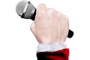 TECHNICAL GRAFFITI Drop The Mic Microphone - Plays Your Recording When Dropped - Holiday Edition. Great Stocking Stuffer idea and Gift for All Ages.