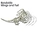 JOYIN Halloween Decoration 14” Pose-N-Stay Dragon Skeleton Plastic Bones with Posable Joints for Pose Skeleton Prop Indoor/Outdoor Spooky Scene Party Favors Décor.