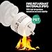 JACKYLED CFL Light Bulbs Energy Efficient UL T3 13W 2700K 900lm Spiral GU24 Base Compact Flourescent Bulbs 6-Pack