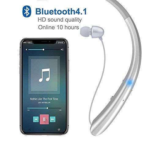 4 Bluetooth+Retractable+Headphones+Wireless+Earphones