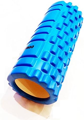 Foam Roller for Myofascial Trigger Pressure Point Muscle Recovery Therapy Massage Invaluable for Running Athletics Gymnastics Swimming Yoga Pilates Body Building and Martial Arts (Blue, Medium)