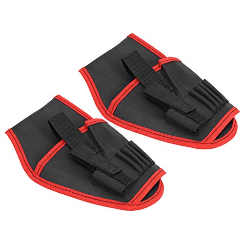 Alomejor Electric Drill Belt Pouch 2Pcs Portable Electric Drill Holder Oxford Storage Bag Pouch Tool Holder(red Edge) — image 1