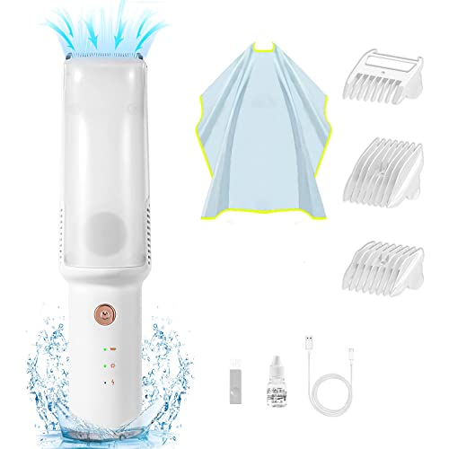 KASTWAVE Baby Hair Clipper, Quiet Hair Trimmer for Kids and Children, Waterproof Rechargeable Cordless Haircut Kit for Toddler, White