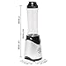Golds Gym Supreme Strength Personal Power Blender 300 Watt with Travel Sports Bottle Silver