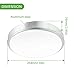 Ustellar 1000lm 13W LED Round Ceiling Lights Fixture Flush Mount,100W Incandescent Bulbs Equivalent, 10in 3000K Warm White Ceiling Lamp Indoor for Bathroom Living Room Hallway Office Bedroom Kitchen