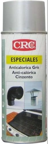 CRC – Spray Paint high Temperature Resistant + 650ºc, Aluminium Grey Deco anticalorica Grey 400 ml