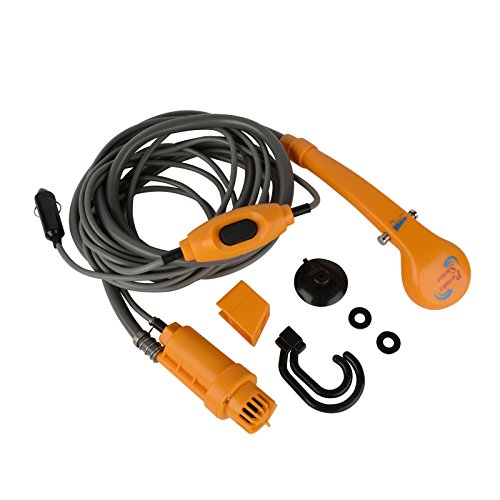 12v Car Cigarette Plug Electric Portable Camp Shower Outdoor Wash Equipment