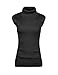 v28 Women Sleeveless High Neck Turtleneck Stretchable Knit Sweater Top (M, Black)