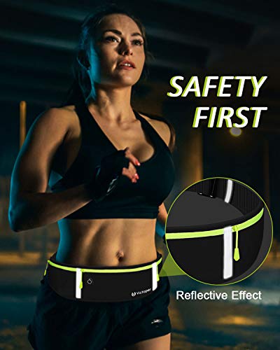 Running riem taille Pack- regendichte telefoon houder voor trainingen, reizen & meer–Running Pouch met Reflecterende… - Image 5
