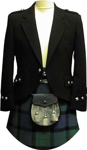 Argyll &amp; Braemar Jacket, Custom Made Coat &amp; Vest, Argyle Black