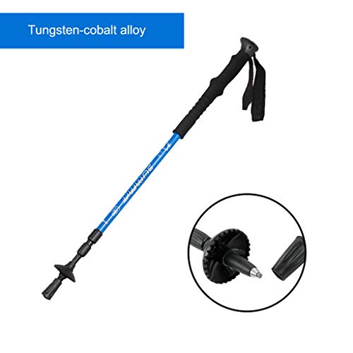 Redvive Top Trekking Walking Hiking Sticks Poles Alpenstock Anti-Shock 67-135cm - Thumbnail 5