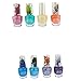 Dreamworks Trolls Best Peel-Off Nail Polish Gift Set for Kids, 8 Count Different Colors with Nail File