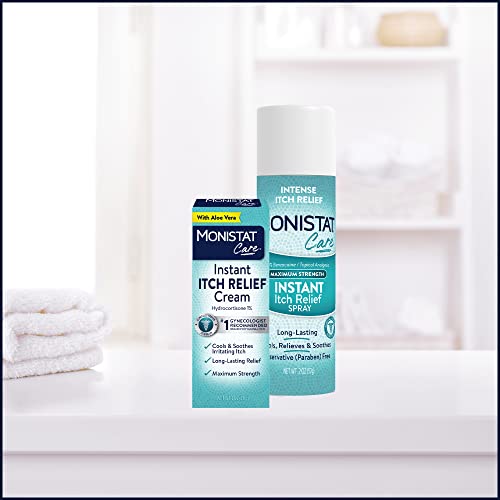 MONISTAT INSTANT ITCH RELIEF CREAM FOR WOMEN, MAXIMUM STRENGTH FEMININE ITCH CARE, 1 OZ