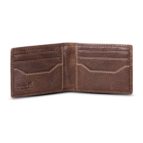 HOJ Co. IVAR ID BIFOLD Front Pocket Wallet Premium Leather Magnetic Money Clip Wallet