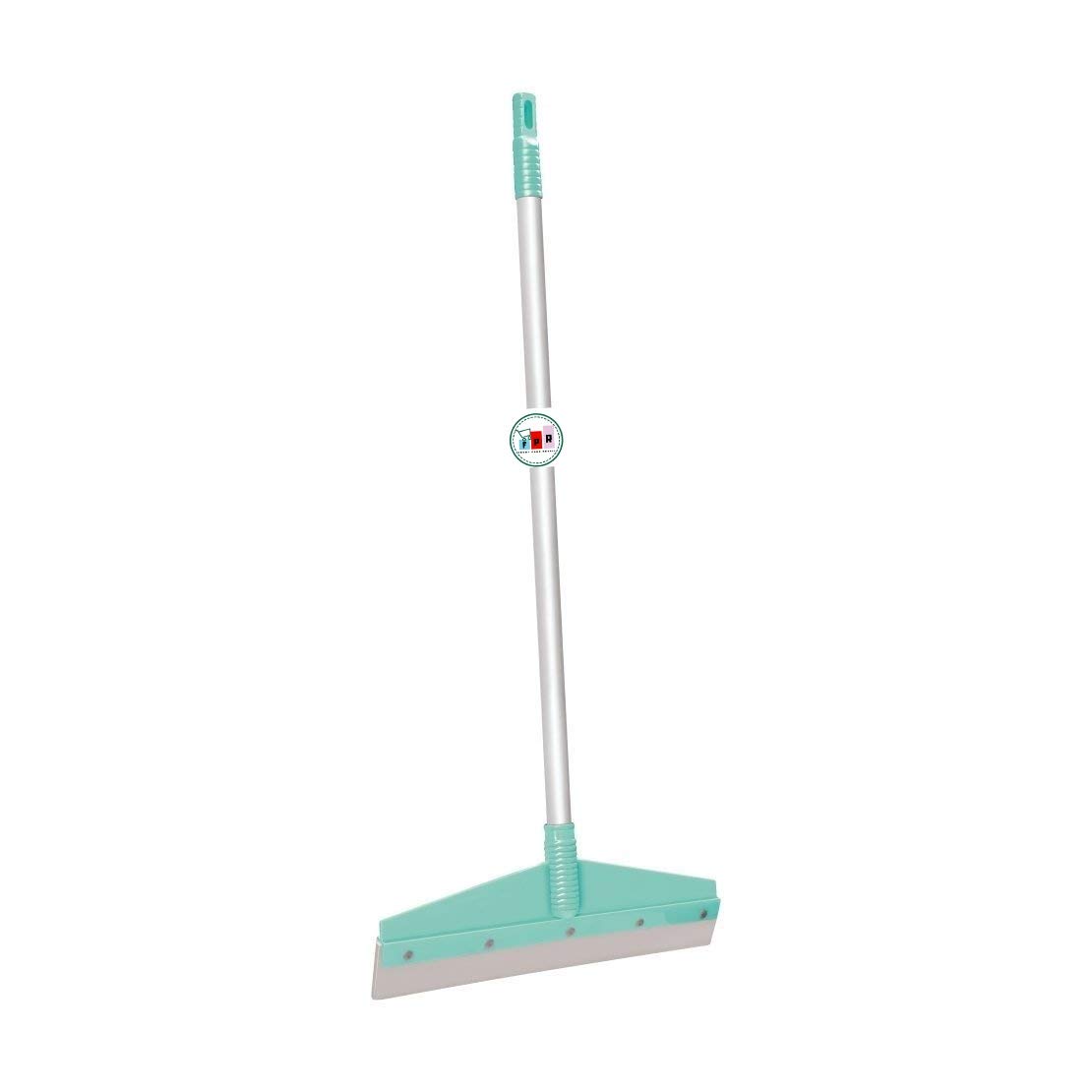 FPR Bathroom Floor Cleaning Wiper (Aqua Green, Rod24inch, Flap12inch
