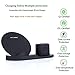 Wireless Charger Station,3 in 1 Charging Stand for Apple Watch, Dock for AirPods, Qi-Certified Wireless Charger for iPhone 11 Pro Max/11/xr/8/Xs/Samsung/All Qi Phones, with AC Adapter