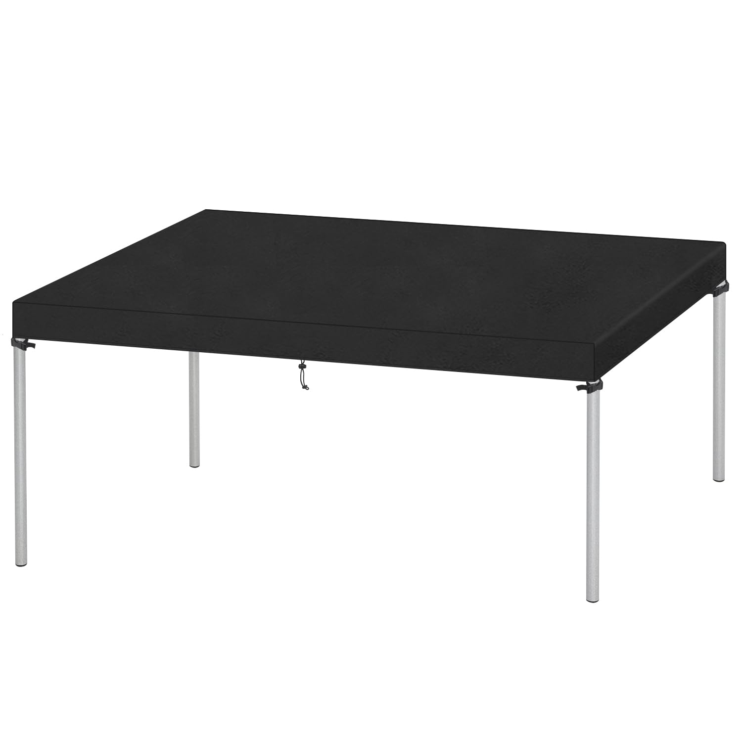 VANSHEIM Outdoor Table Top Covers Waterproof Table Cover Outdoor Furniture Cover Windproof Garden Table Cover 420D Oxford Fabric 260x100x15cm