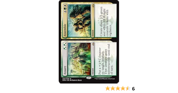 Amazon Com Magic The Gathering Assure Assemble 221 259 Guilds Of Ravnica Toys Games