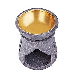 4 Inch Oil Warmer Aromatherapy Burner - Soapstone