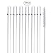 Dakoufish 10 Inch Clear Reusable Thick Plastic Drinking Straws for 16 oz & 30 oz Mason Jar Tumblers,Set of 12 Pcs Straws with Cleaning Brush (10inch, Clear)