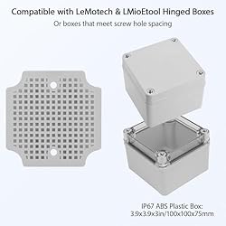 LeMotech Mounting Plate for Junction Box, ABS