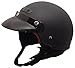 Core Helmets Deluxe Half Helmet (Flat Black, Large)