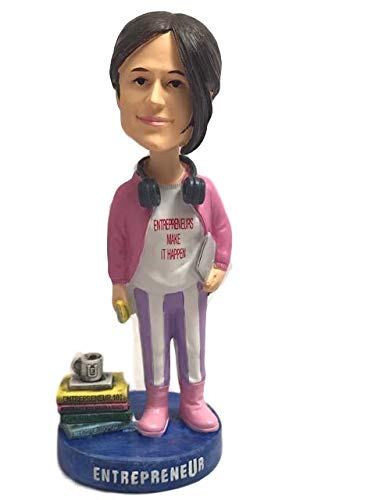 Entreprenurim Bobbleheads | Hand Painted Entrepreneur Bobblehead Figure | Unique Novelty Gift Idea | Premium BobbleHead Figurines for Office & Car | Motivational Dashboard, Decor & Desk Ornament