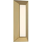 Minka Lavery 321-695-L Cartaya LED Wall Sconce, 1-Light, 20 Total Watts, 5.88-in H x 14.88-in W, Soft Brass