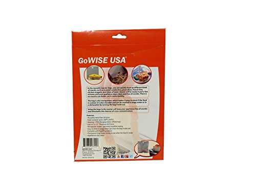 2 Pack Non-Stick Reusable Toaster Bags 6.7" x 7.5" - Oven, Microwave, Freezer & Dishwasher Safe GW22618 7 2 Pack Non-Stick Reusable Toaster Bags 6.7" x 7.5" - Oven, Microwave, Freezer & Dishwasher Safe GW22618 - Image 8